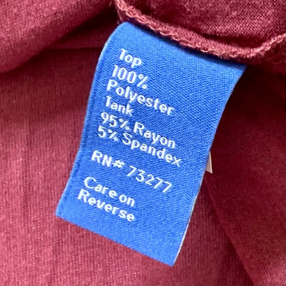 Apt. 9 Burgundy 3/4 Sleeve V-Neck Blouse - Picture 5 of 6